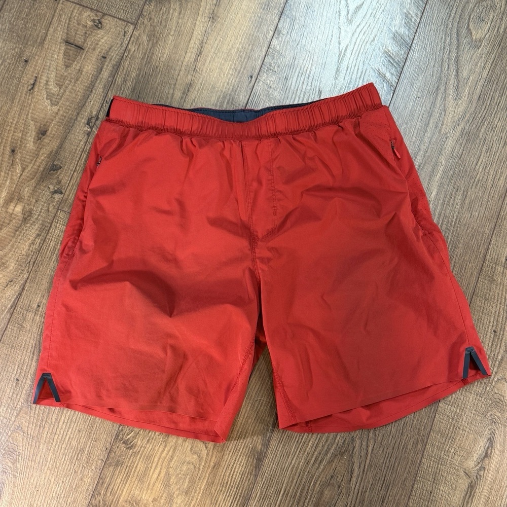 Rhone Shorts Mens M Red Athletic Running Lined 7" Inseam  Pocket Lightweight